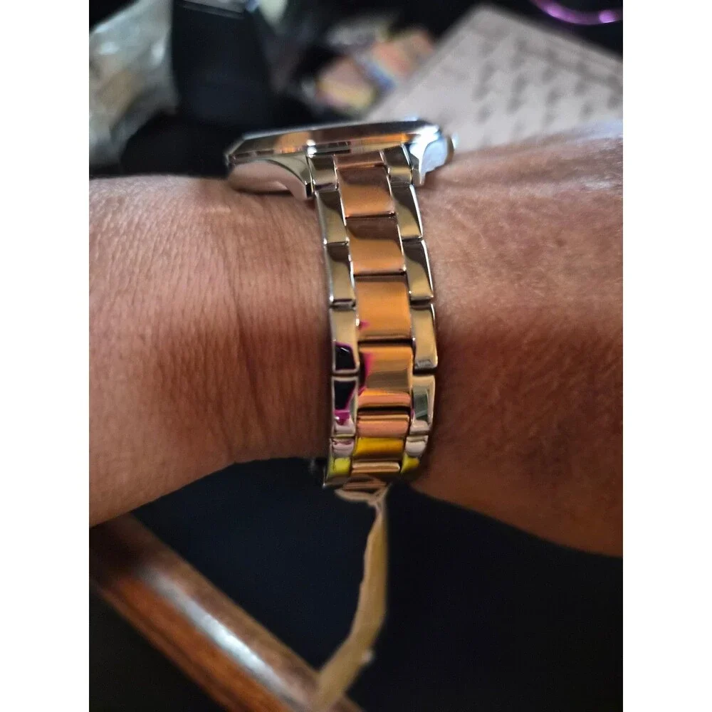 Michael Kors MK-4621 Pave Two Tone Rose Gold Watch  needs battery